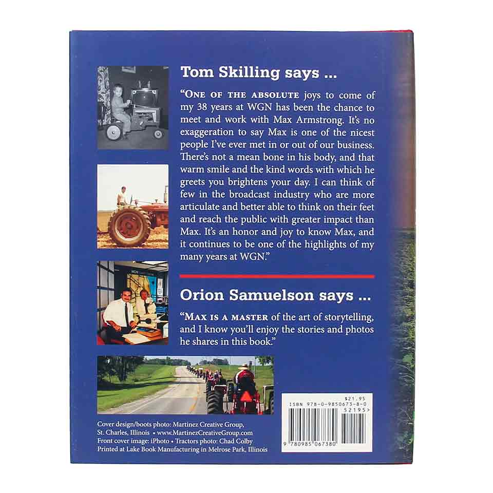 Max Armstrong Stories From the Heartland Signed Edition back cover