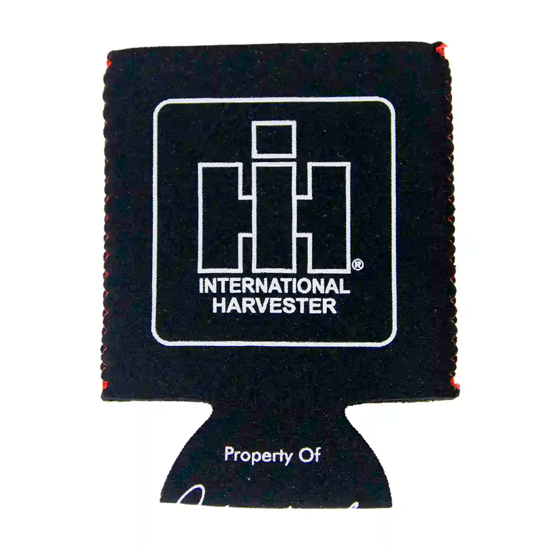 IH outlined Logo Black Koozie can holder