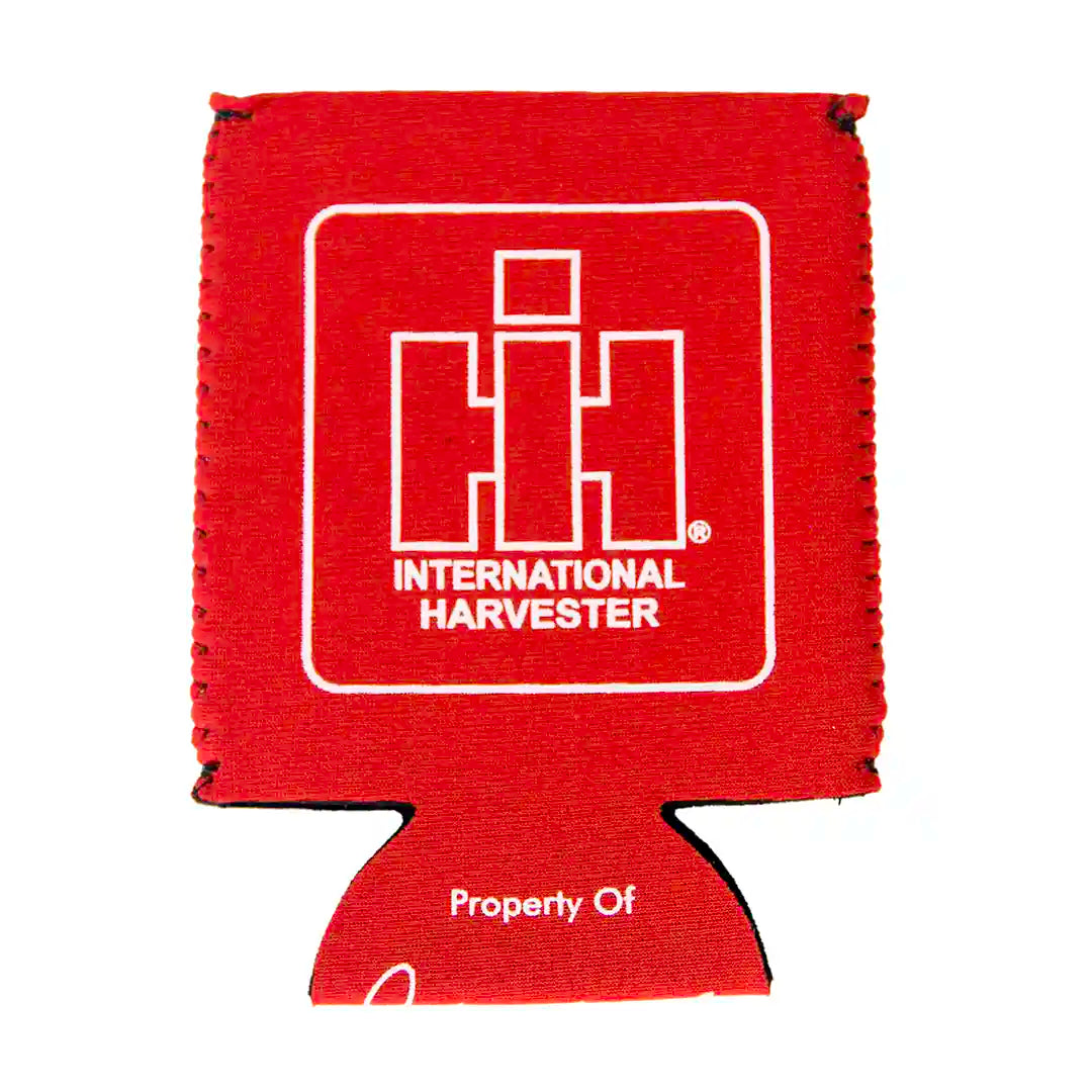 IH outlined Logo Red Koozie can holder