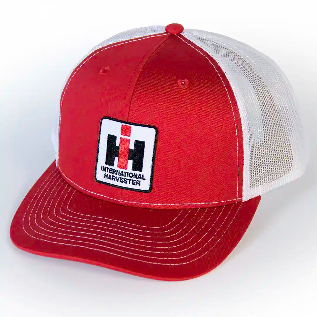 International Harvester Logo Hat Red with White Mesh
