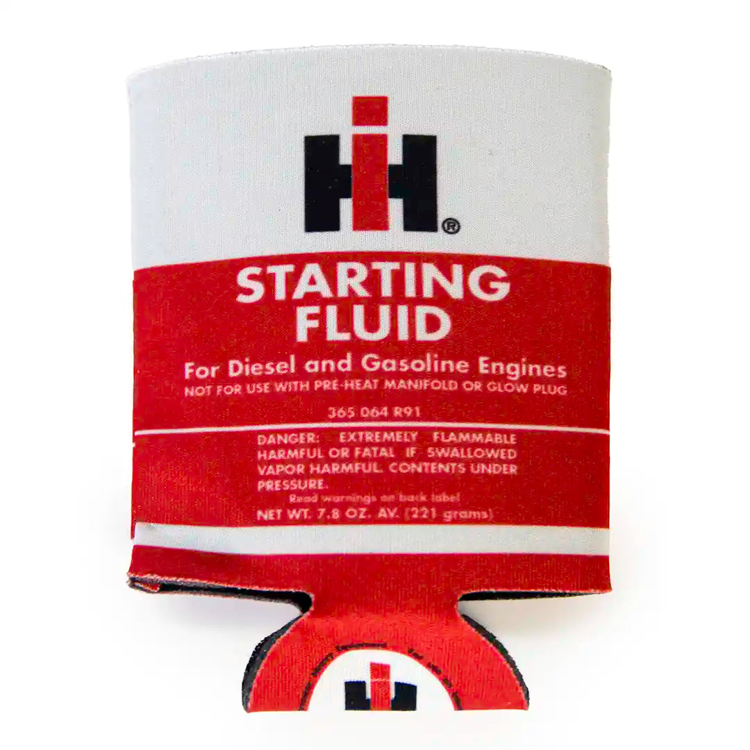 IH Starting Fluid Koozie flat