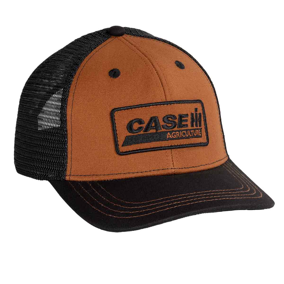 case ih logo hat with black mesh