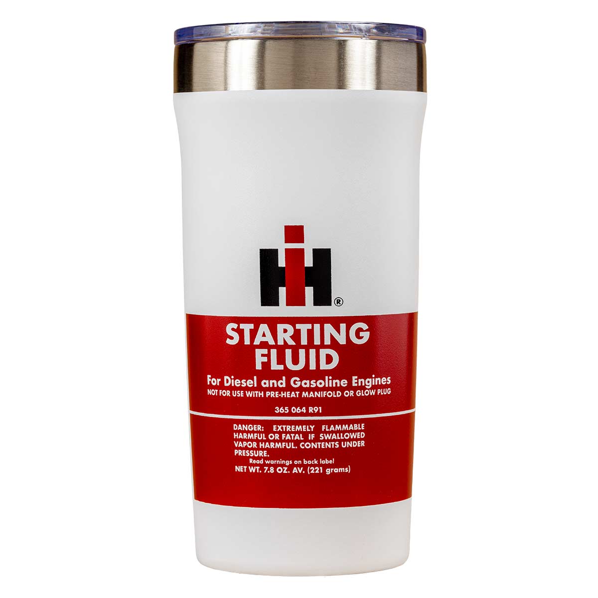International Harvester IH Starting Fluid Travel Mug Tumbler