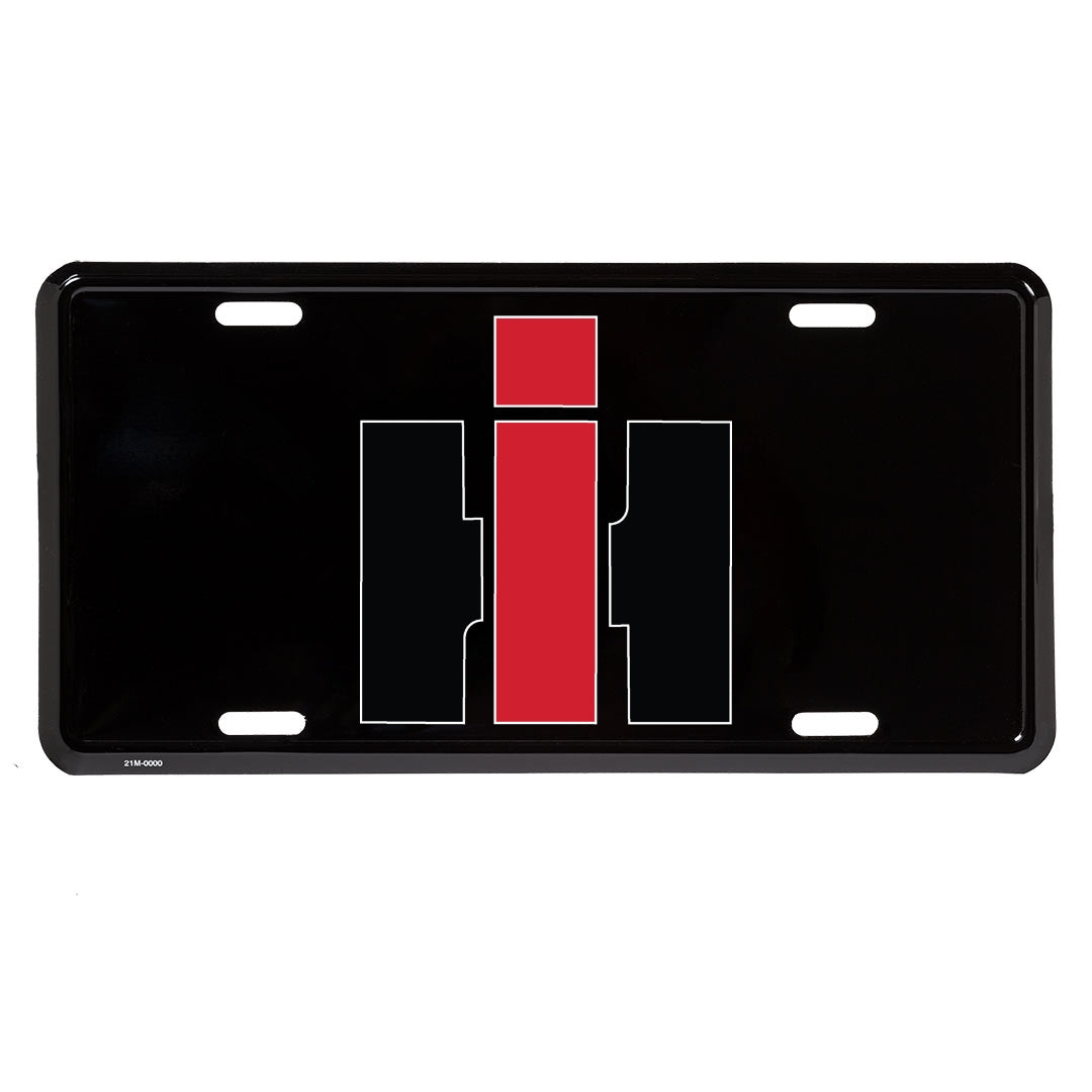 International Harvester Black License Plate