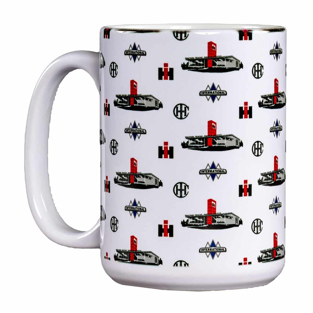International Harvester Dealership IH Logo Ceramic Coffee Mug