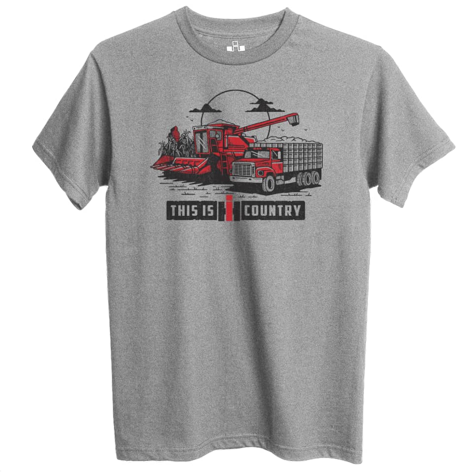 International Harvester IH Country Grey Tee Shirt