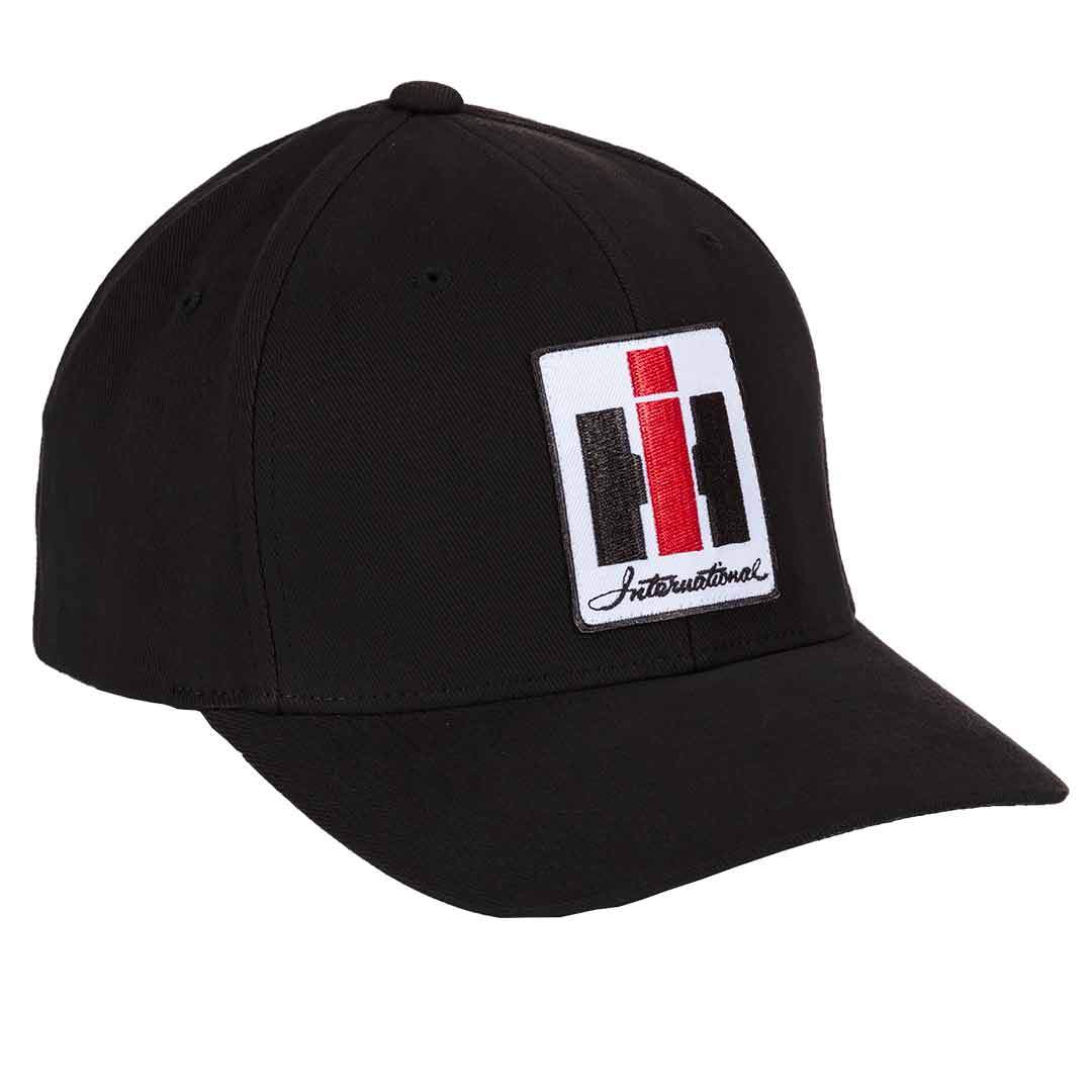 International Harvester Black Flex Fit Logo Hat