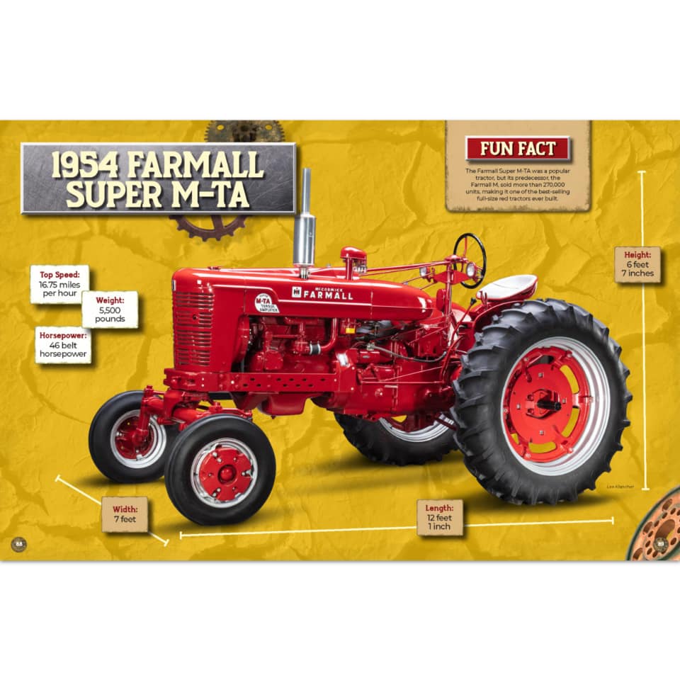 international harvester farmall tractor childrens stem book