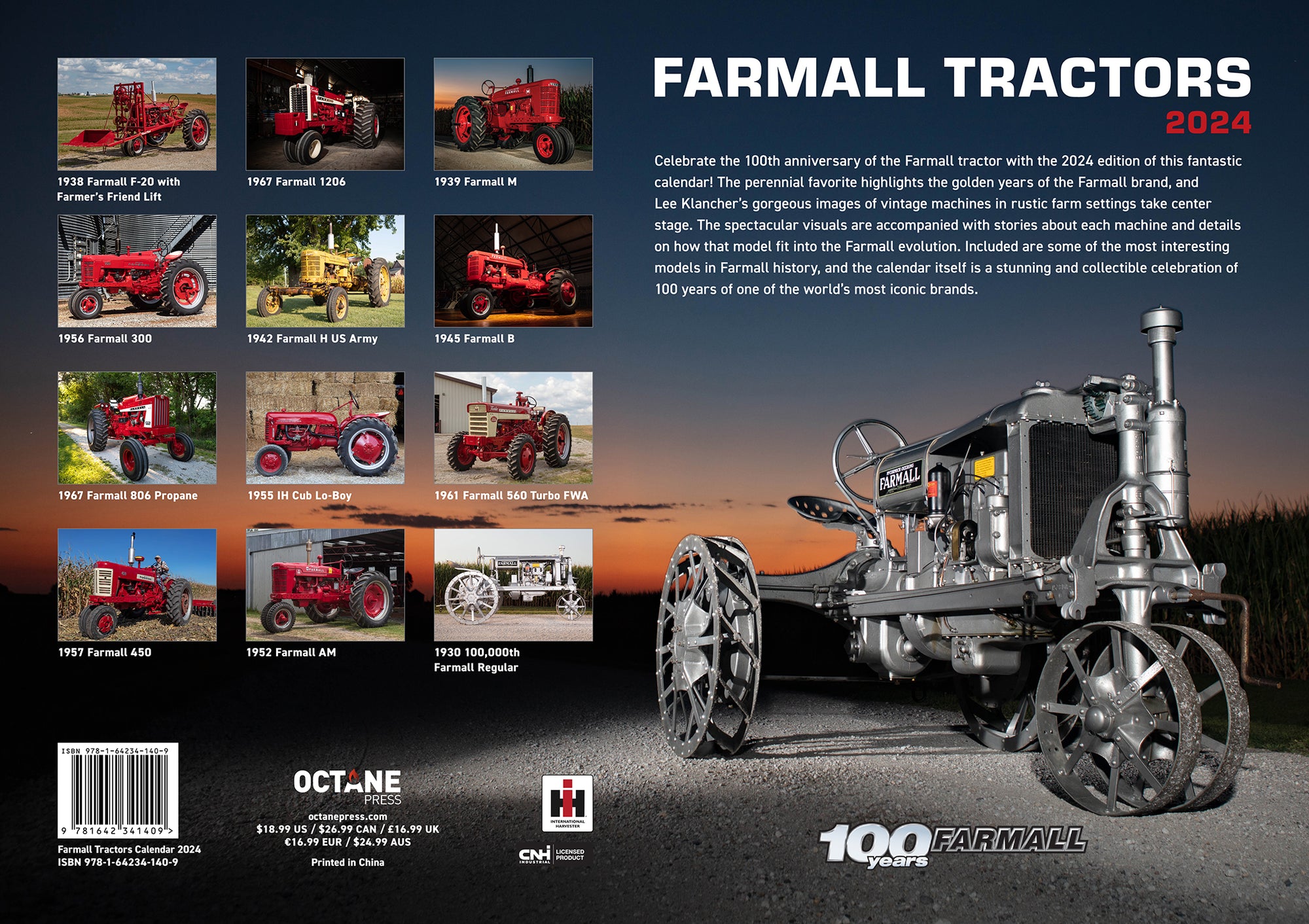 2023 international harvester farmall tractor calendar