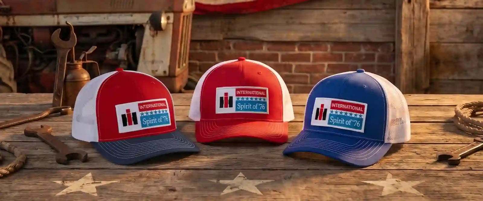 International Harvester Spirit of 76 line of hats