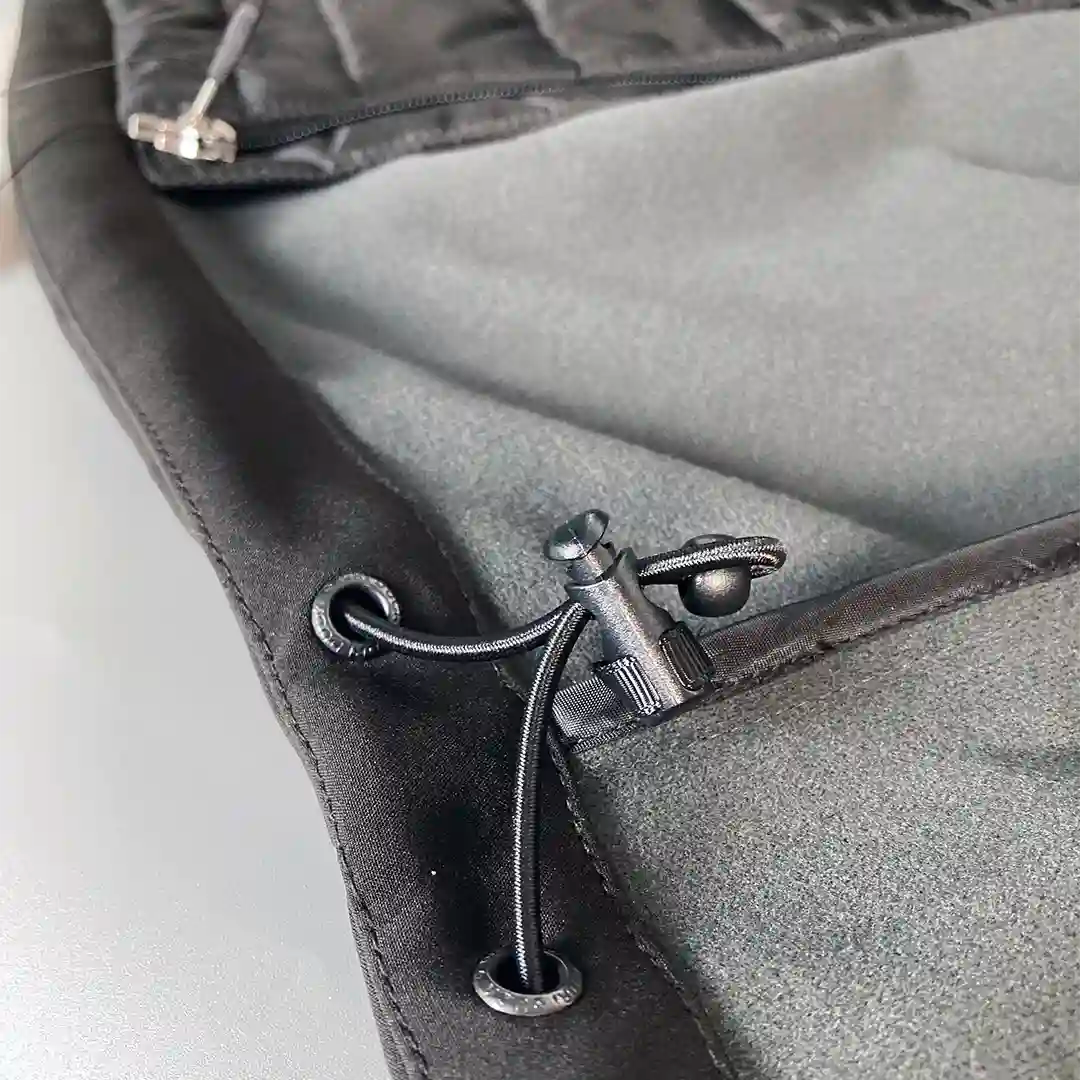 Close up of inside cord lock of IH Apex Vest