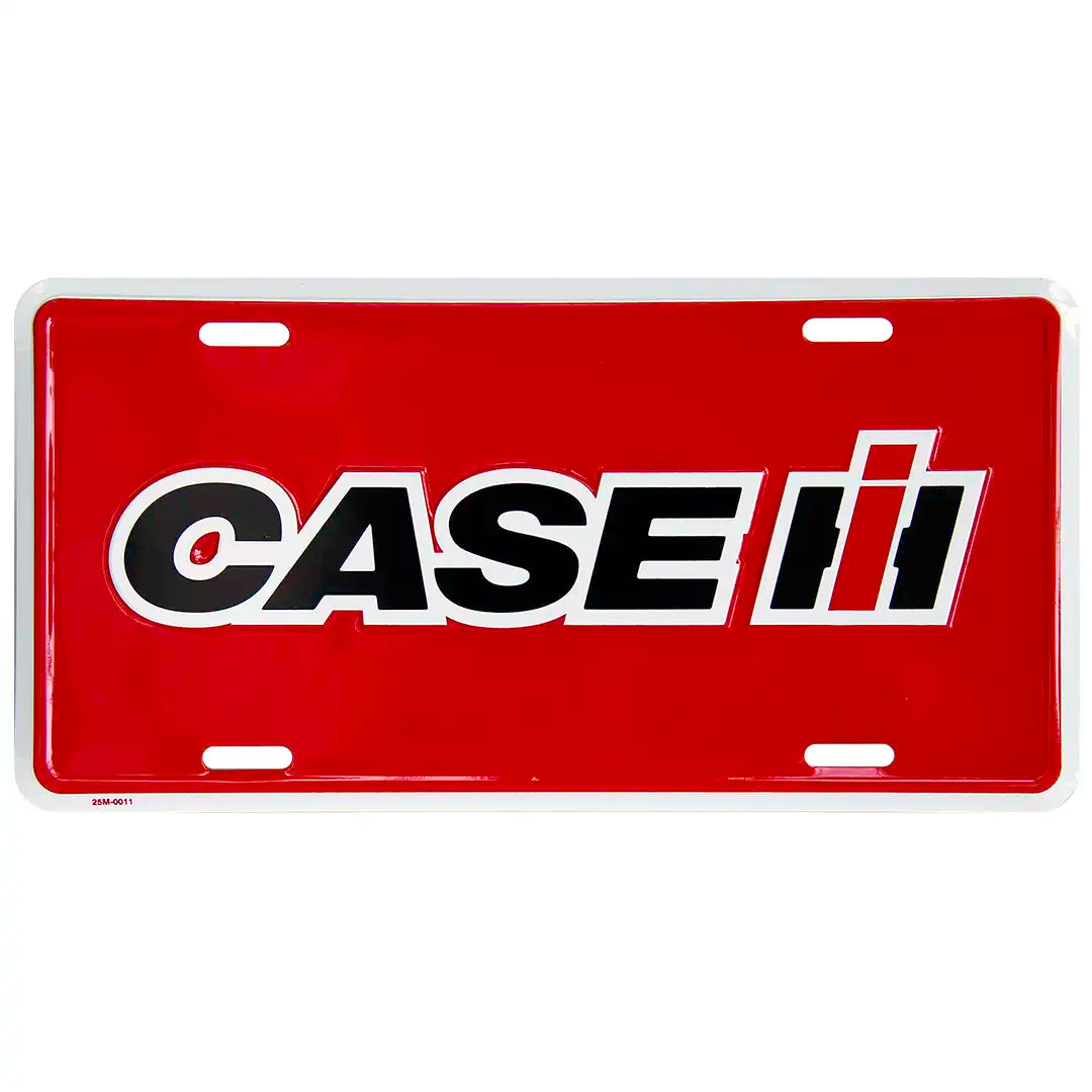 Case IH Red License Plate