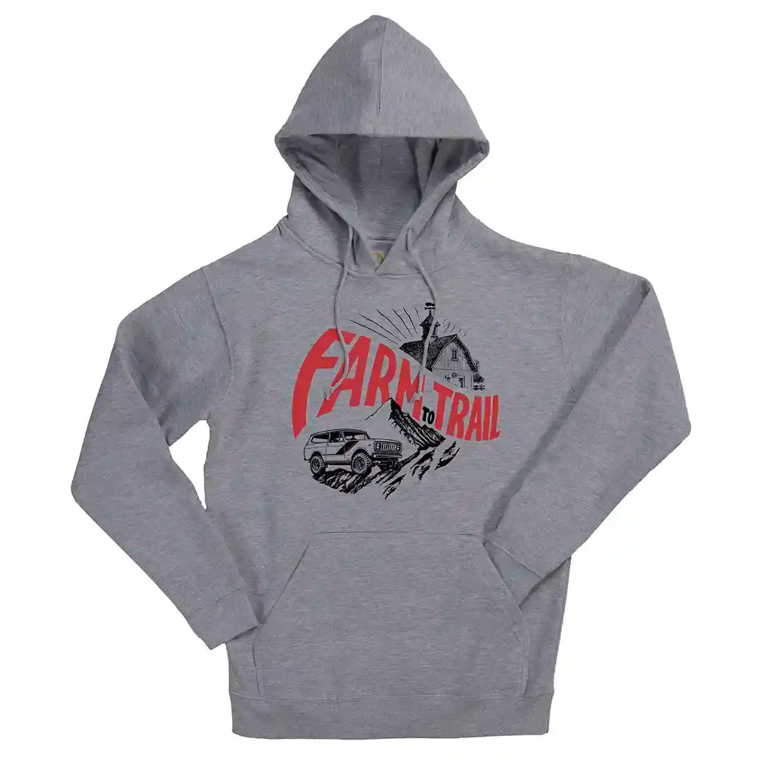 Farm to Trail athletic heather grey fleece lined sweatshirt by IH Gear