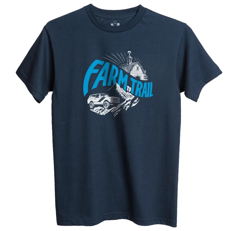 International Harvester Farm to Trail navy cotton t-shirt