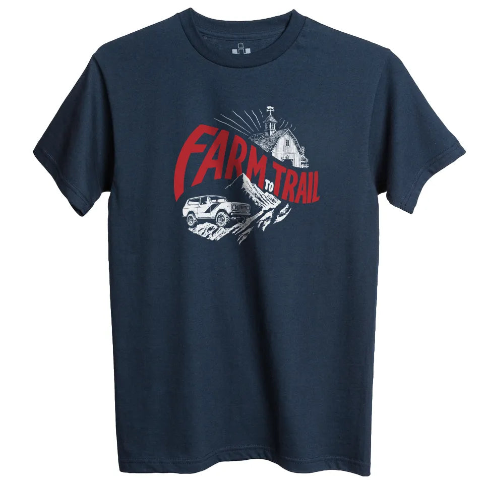 International Harvester Farm to Trail navy cotton t-shirt