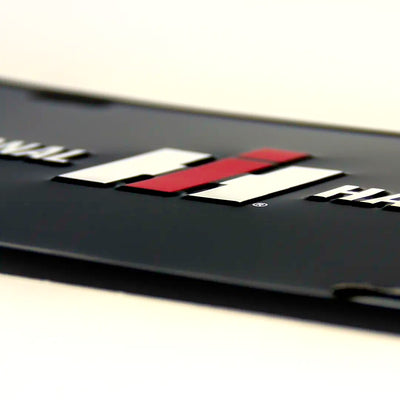 International Harvester Black License Plate