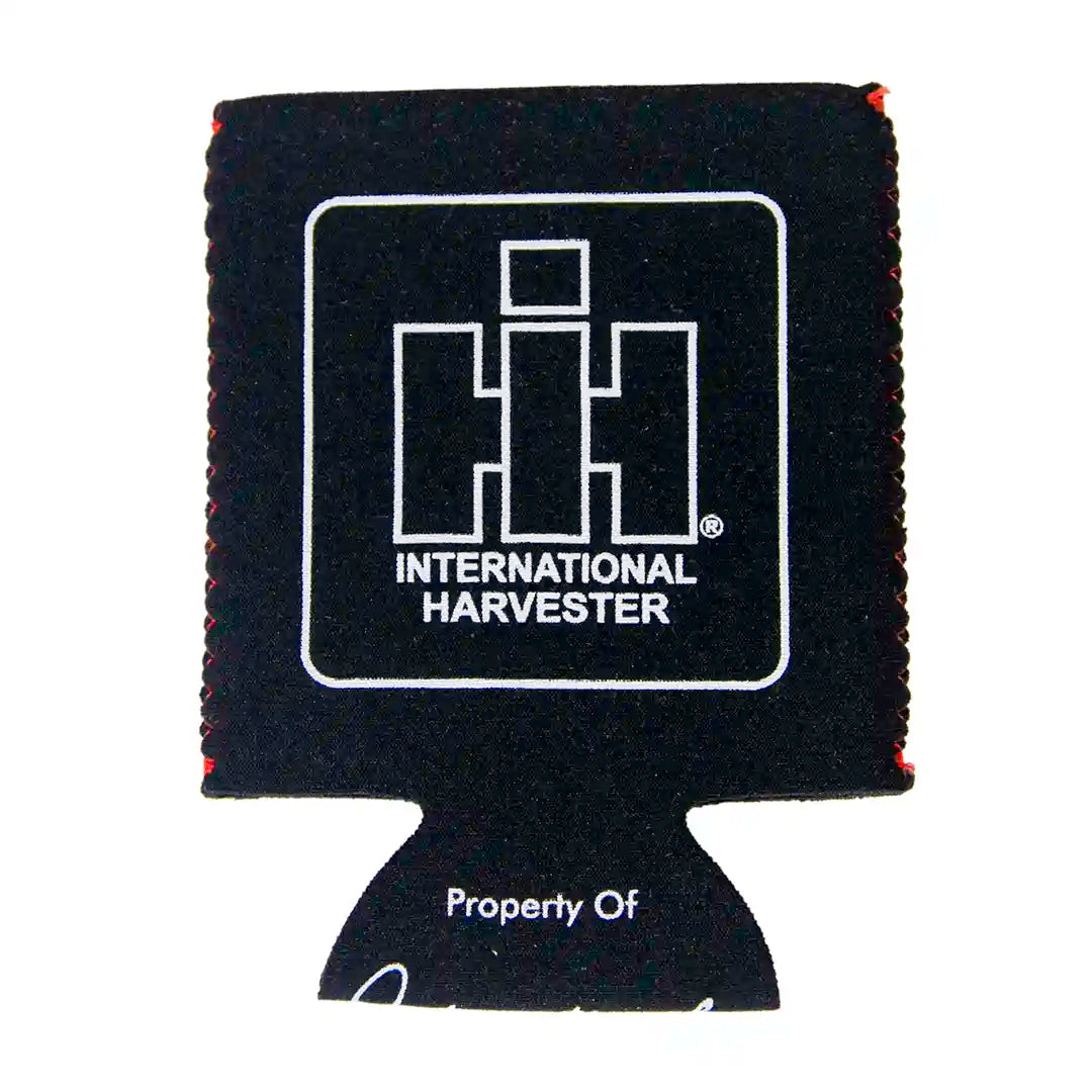 IH outlined Logo Black Koozie can holder