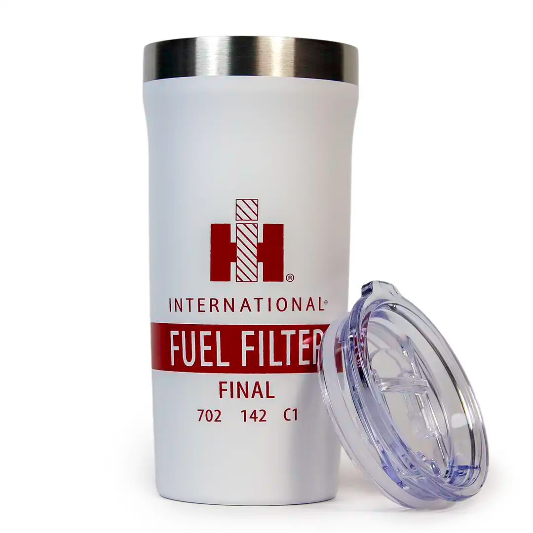 International Harvester Insulated Diesel Fuel Filter Travel Tumbler with lid