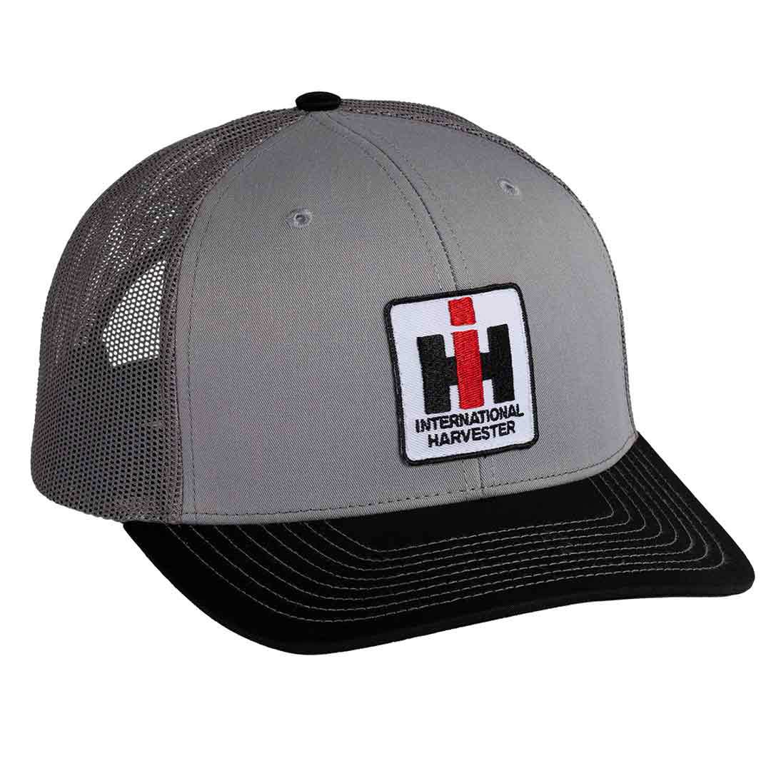 International Harvester Grey Mesh Back Hat with IH Logo Patch