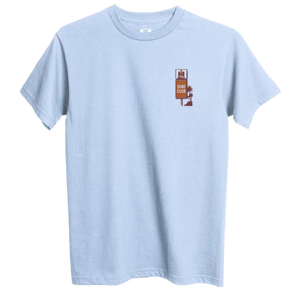 international harvester scout surf club light blue tee shirt