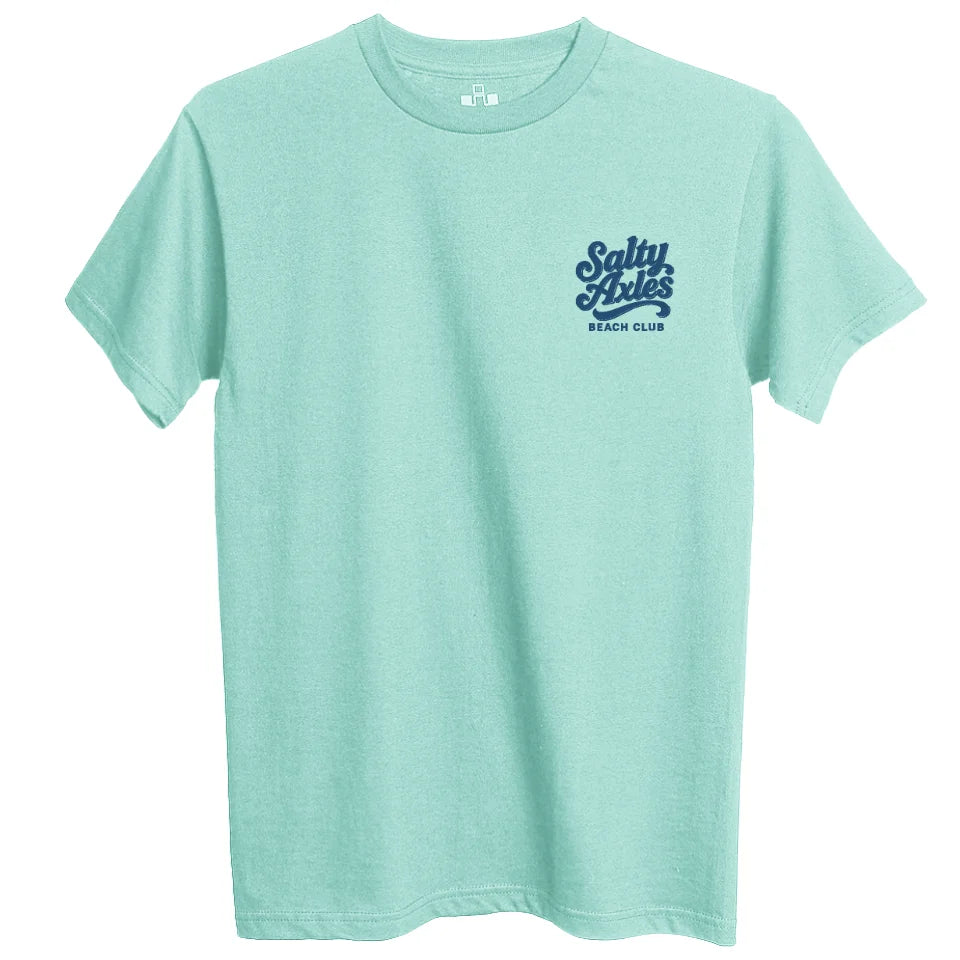 coastal international harvester scout salty axles beach club tee shirt