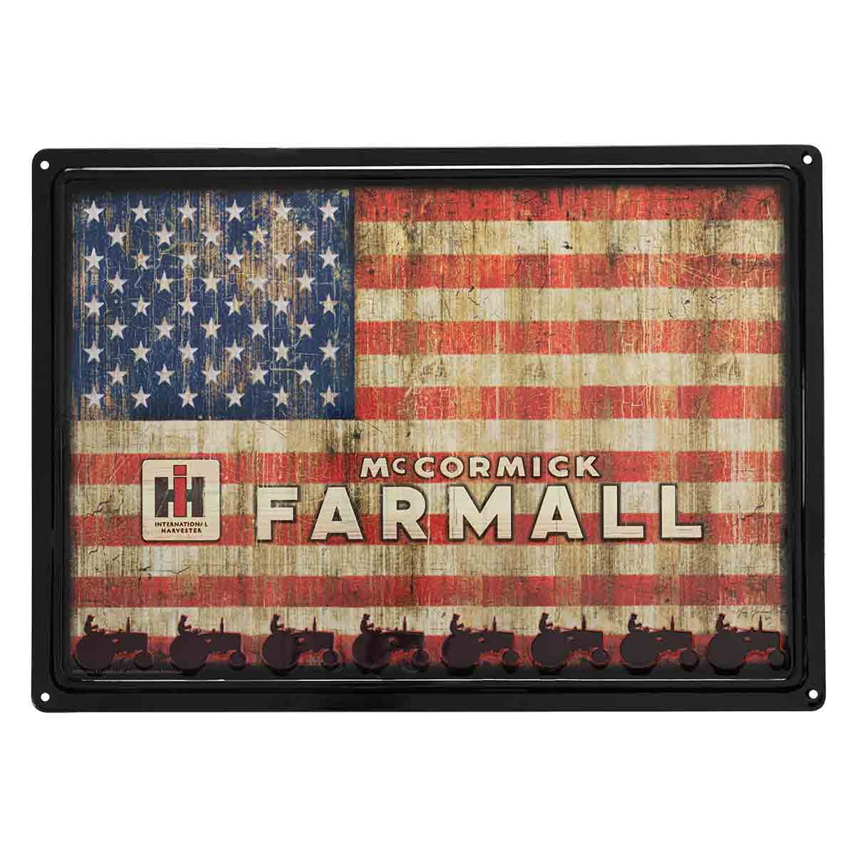 IH Farmall USA Flag Sign