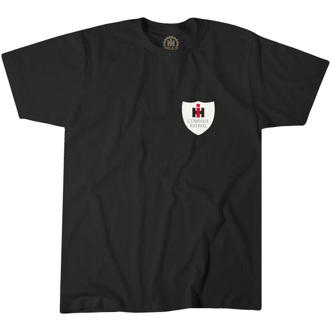 international harvester black combine patrol tee shirt