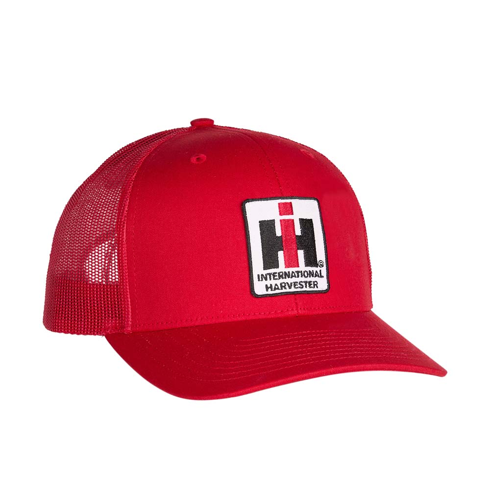 international harvester red mesh trucker hat