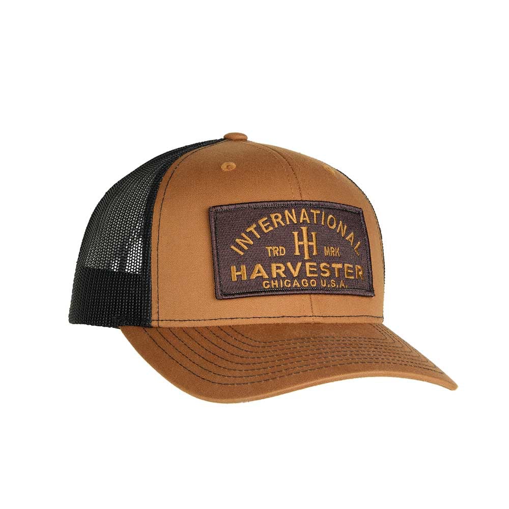 International harvester caramel black mesh back hat