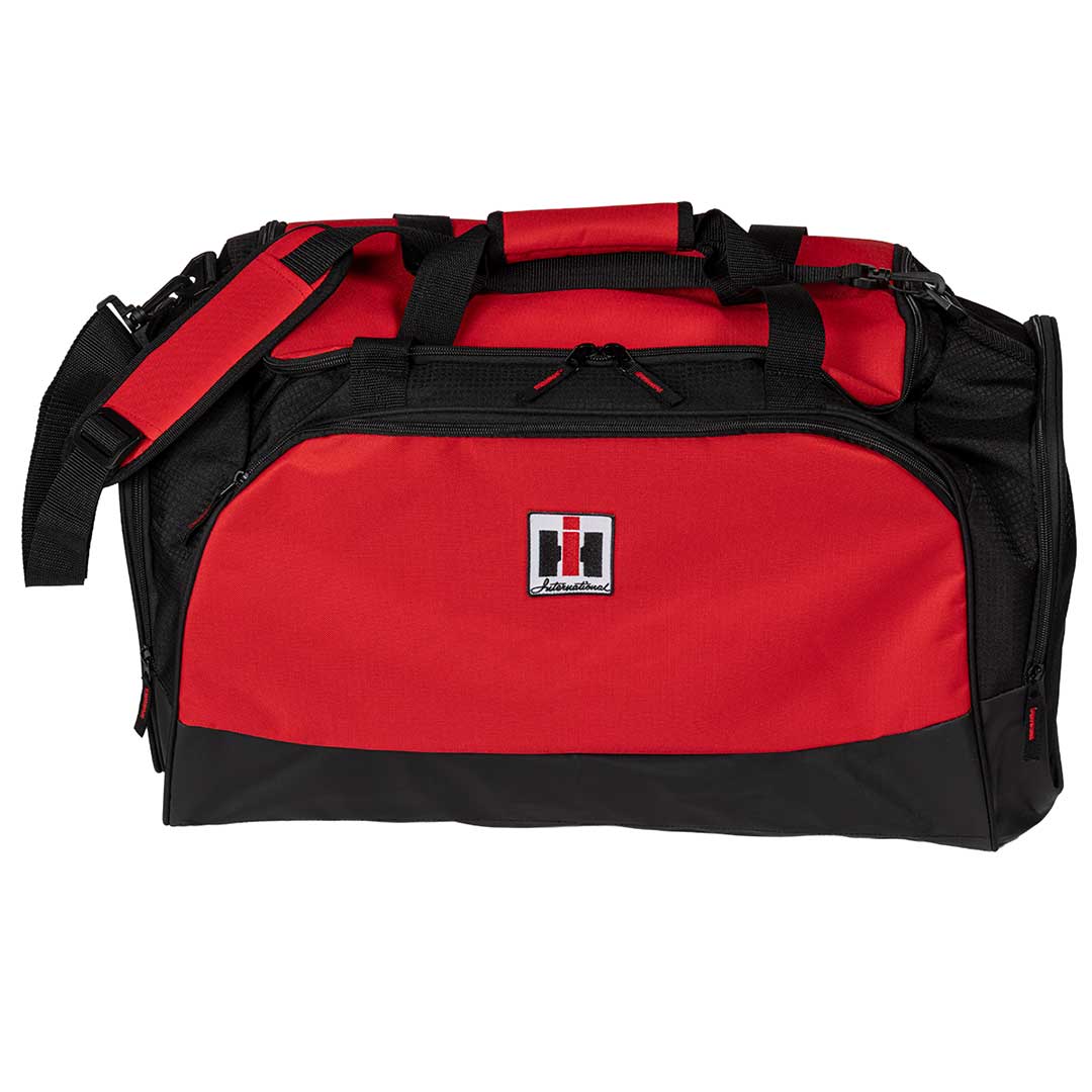 gear duffle bag IH Logo Red and Black Travel Duffle Bag