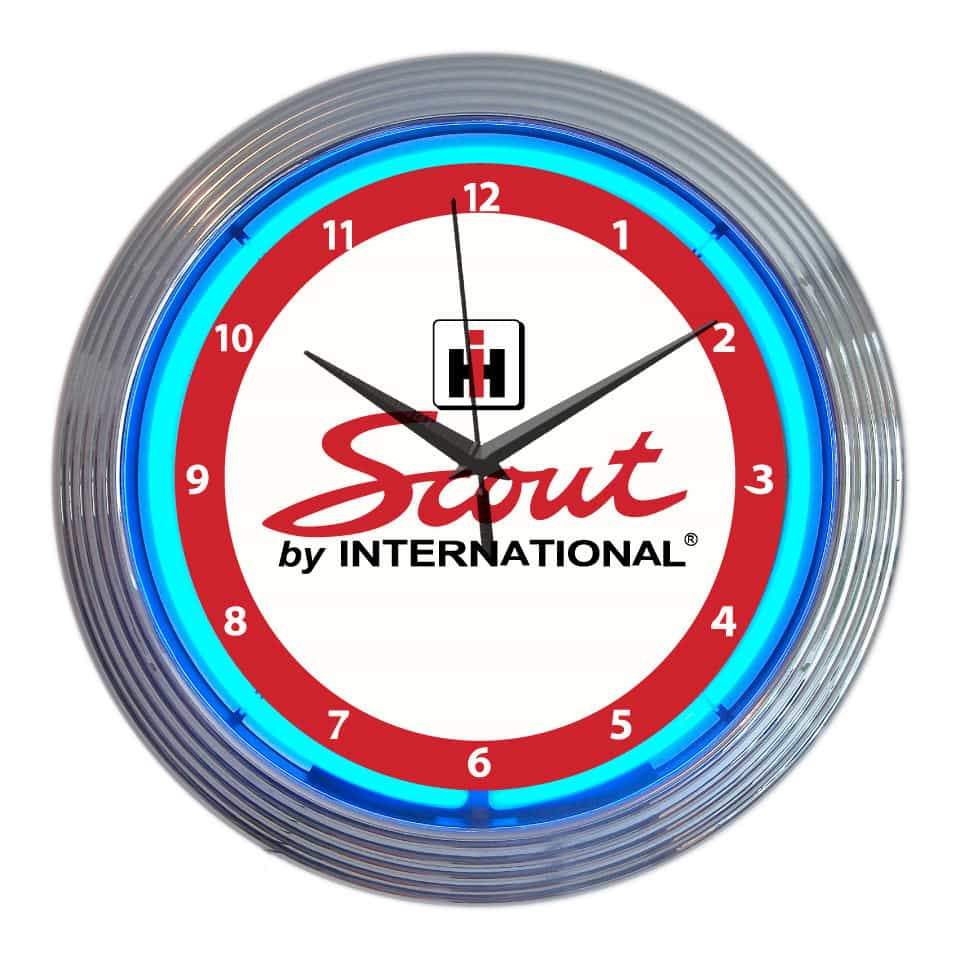 International Harvester IH Scout Neon Clock