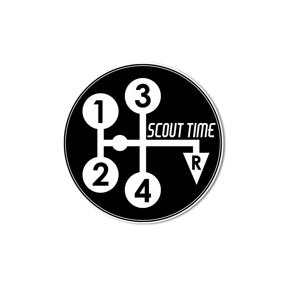 ih scout time sticker