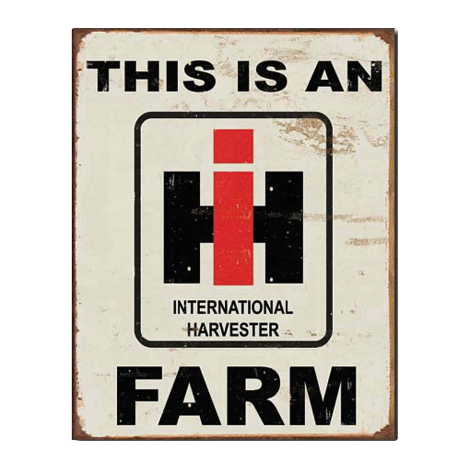 International Harvester Tin Farm Sign