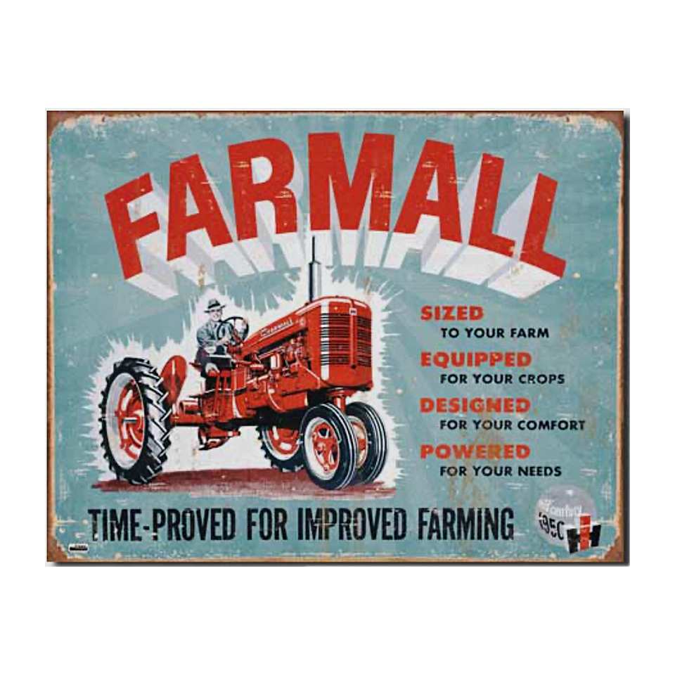 International Harvester FARMALL Time Proven Sign