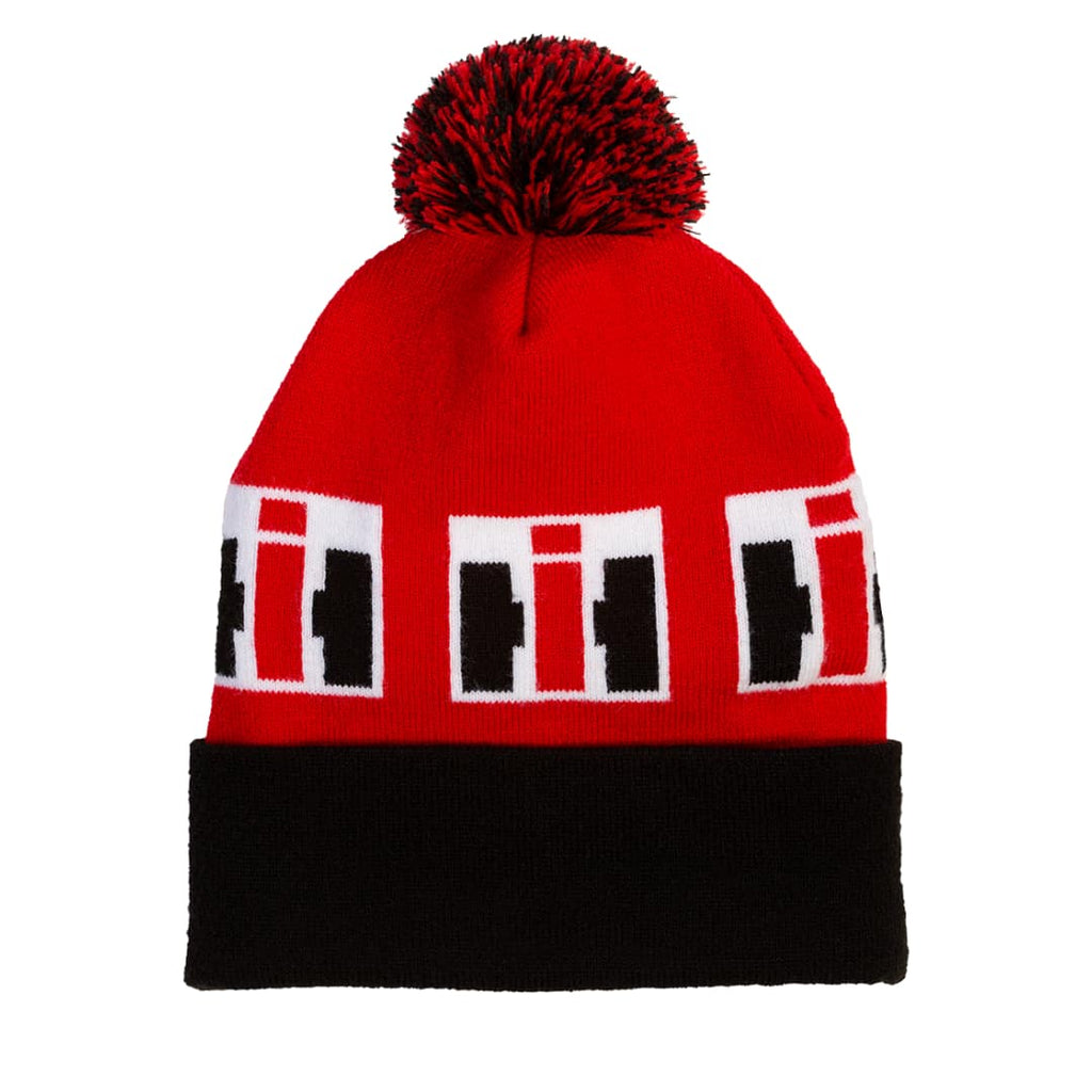 International Harvester IH Logo Winter Hat Black and Red IH Gear