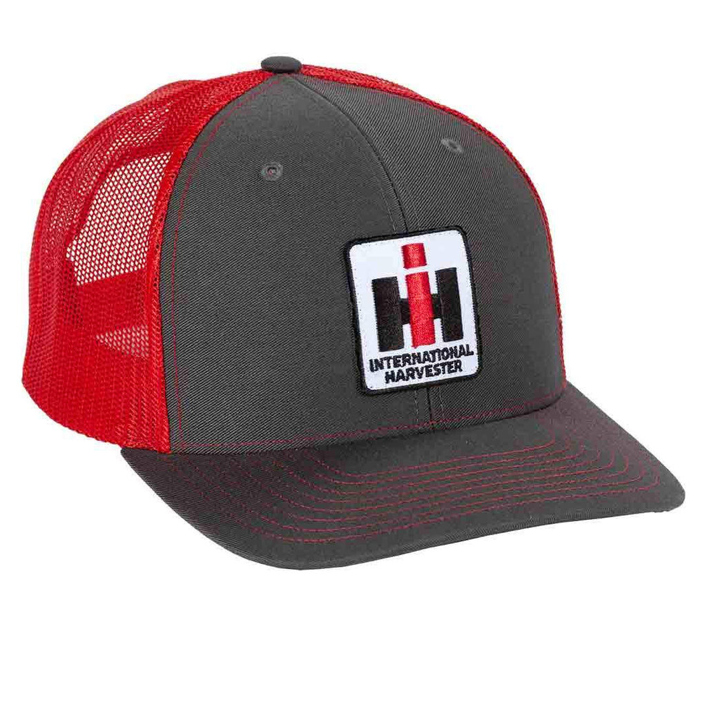 International Harvester Grey and Red Mesh Hat IH Gear IH GEAR