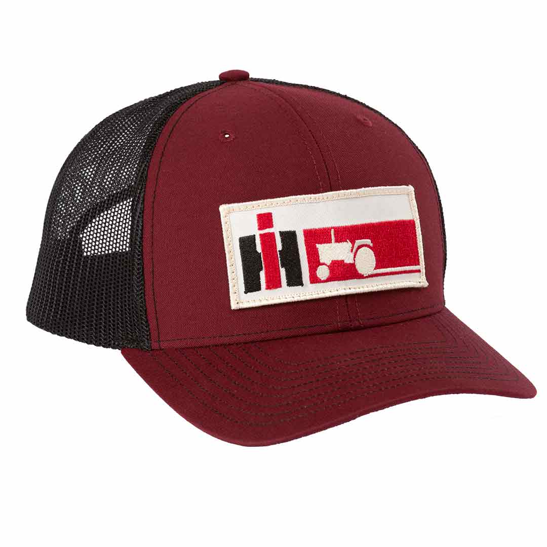 IH Tractor Trucker hat with black mesh