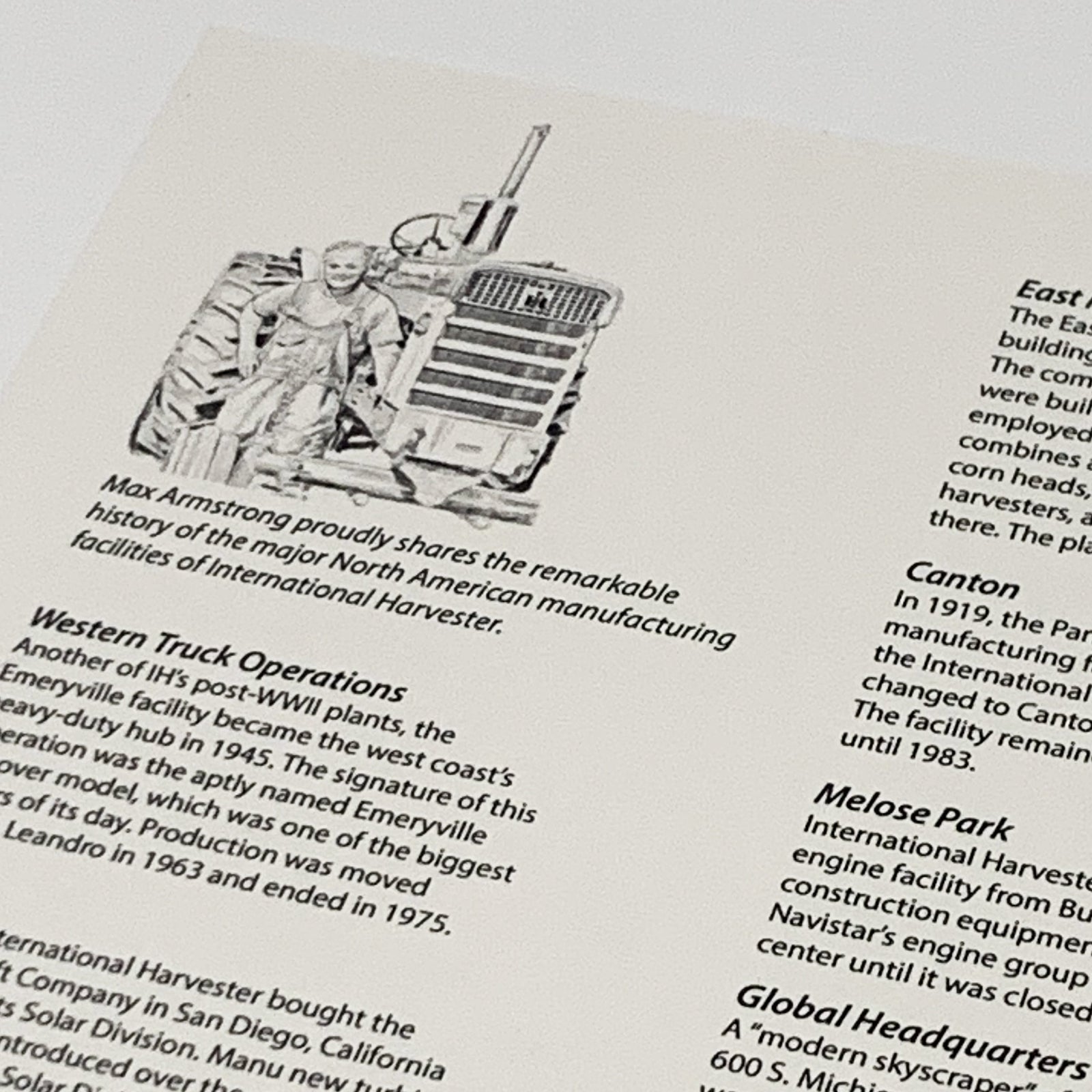 International Harvester Map