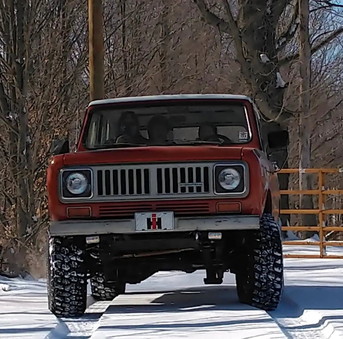 international harvester scout with IH license plate