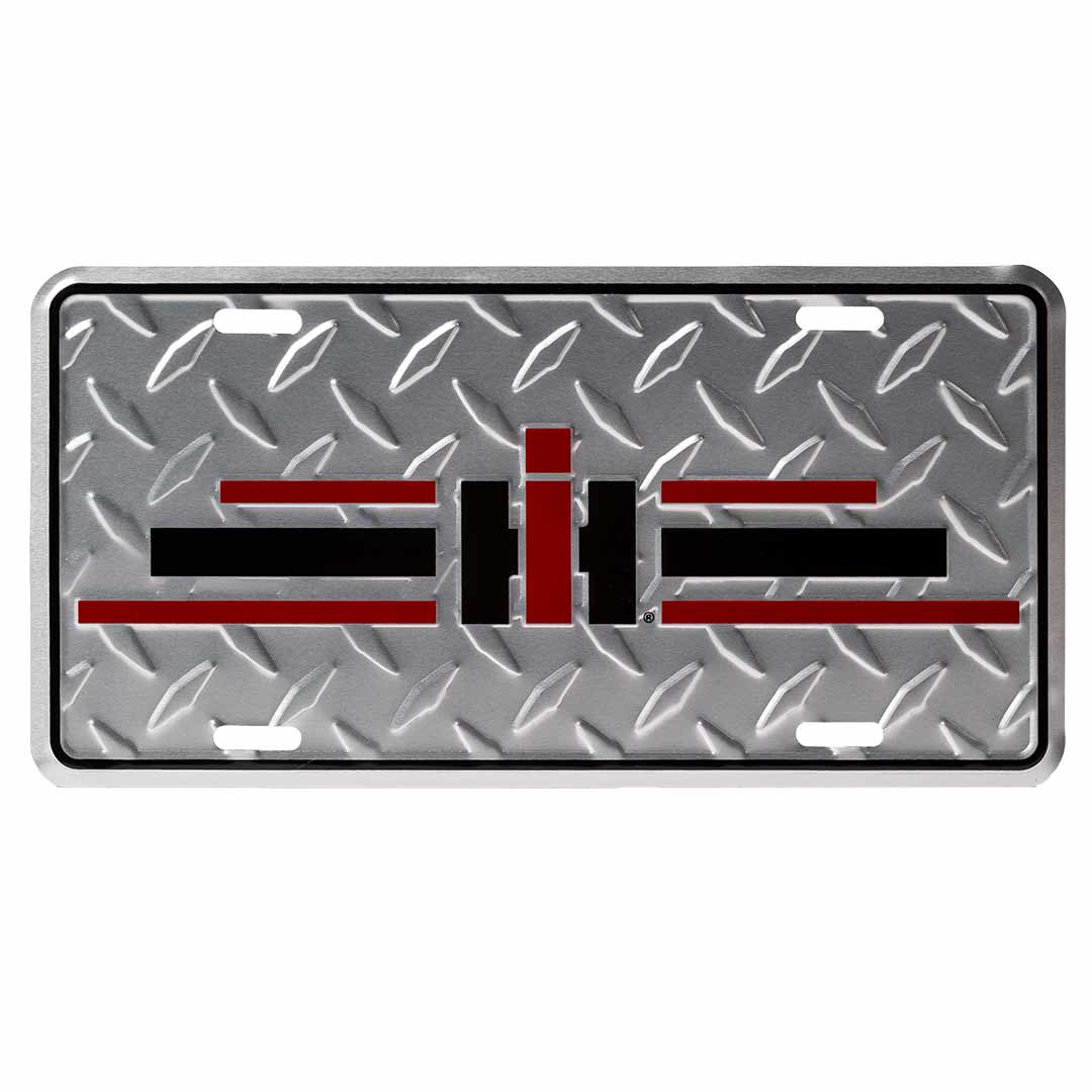 international harvester chrome license plate