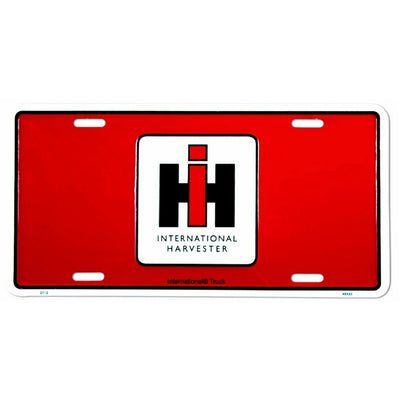 IH Red License Plate