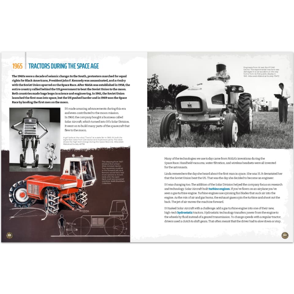 international harvester red tractor turbine history children's stem book