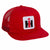 International Harvester Red Mesh Back High Profile Dealer Hat